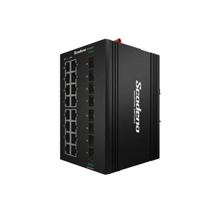 XPTN-9000-75-4GX4FX16GT-V Switch Công nghiệp Scodeno 24 cổng 4*1000 Base-X, 4*100 Base-FX, 16*10/100/1000 Base-T None PoE